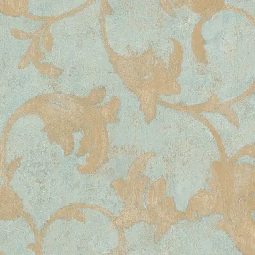 TE29309 Veneto Wallpaper Metallic Gold, Turquoise Beige, Teal Texture Style 2 Norwall Wallcovering
