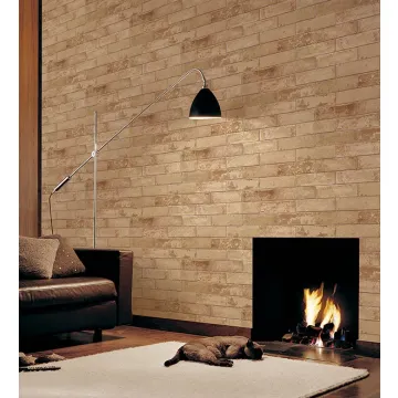 TE29327 Swiss Brick Wallpaper Cream, Camel, Tan, Dark Brown Texture Style 2 Norwall Wallcovering