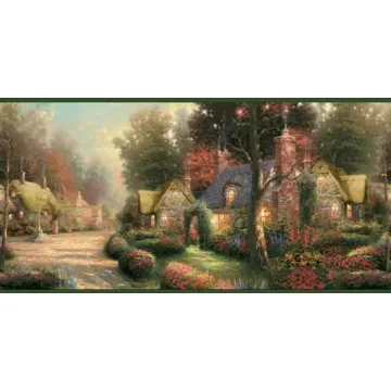 Kinkade Cobblestone Wallpaper Border