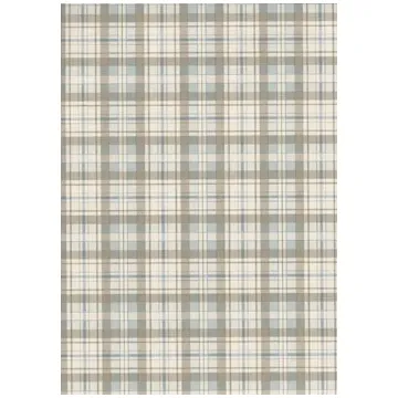 Thomas Kinkade Inspired Home Plaid Wallpaper TK074704