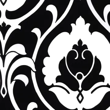 TU27102 Italian Damask Wallpaper Black, White Shades Norwall Wallcovering