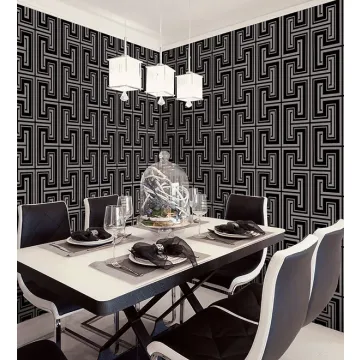 TU27126 Tease Wallpaper Metallic Silver, Black Shades Norwall Wallcovering