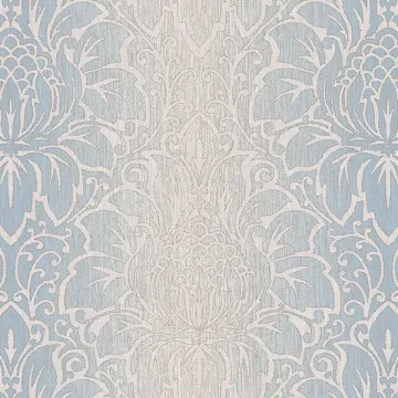 TX34820 Venetian Damask Wallpaper Blue, Beige Texture Style 2 Norwall Wallcovering