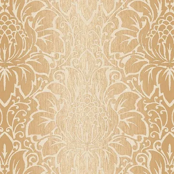 TX34821 Venetian Damask Wallpaper Cream, Tan Texture Style 2 Norwall Wallcovering