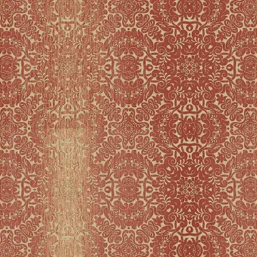 TX34828 Tribal Texture Wallpaper Red, Ochre, Metallic Gold Style 2 Norwall Wallcovering