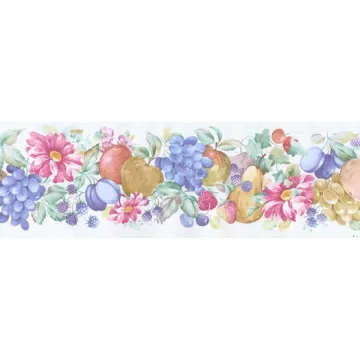 Mixed Fruit Wallpaper Border