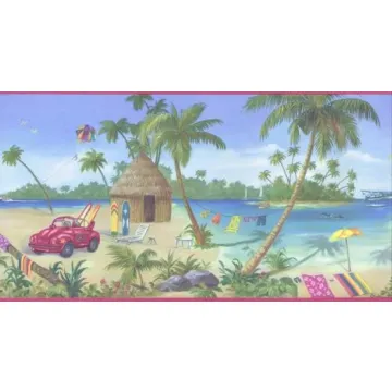 Beach Trip Wallpaper Border- 3rolls left