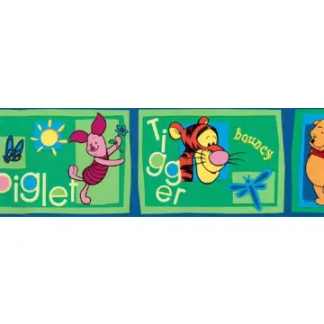 Pooh Piglet and Tigger Wallpaper Border