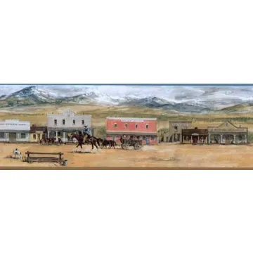 Frontier Town Wall Paper Border
