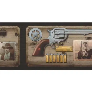 Old West Ammo Wallpaper Border 