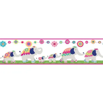 Waverly Kids Follow The Leader Border (Elephants)