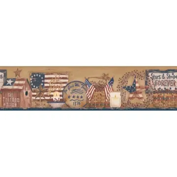 Welcome Home Patriotic Shelf Border