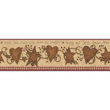 Welcome Home Love & Laughter Tin Star Border