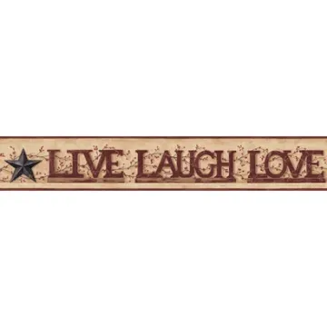 welcome Home Live, Laugh, Love Word Block Border        