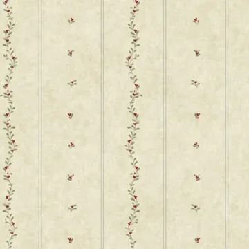 Welcome Home Mini Leaves Stripe Wallpaper