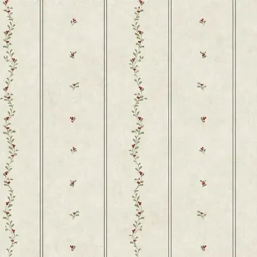 Welcome Home Mini Leaves Stripe Wallpaper