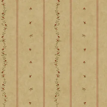 Welcome Home Mini Leaves Stripe Wallpaper