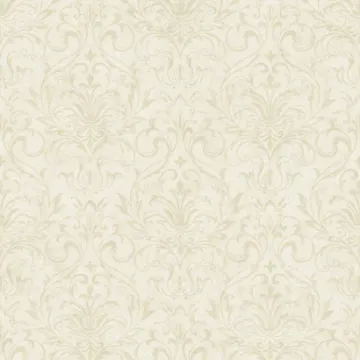 Welcome Home Distressed Damask Wallpaper