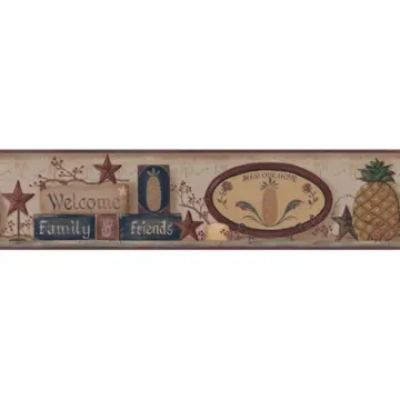 Welcome Home Welcome Pineapple Border