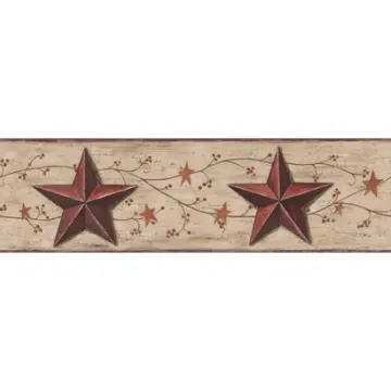 Welcome Home Barn Star & Vine Border
