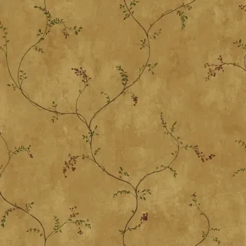 Welcome Home Small Vine W/berries Wallpaper