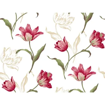 Ashford House Blooms  Tulip Wallpaper