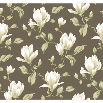 Ashford House Blooms Magnolia Branch Wallpaper