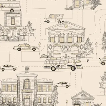 Boys Will Be Boys Main Street Wallpaper