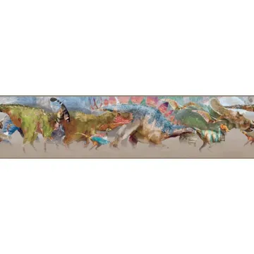 Boys Will Be Boys Dinosaur Border