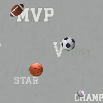 Boys Will Be Boys Sports Ball Wallpaper