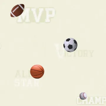 Boys Will Be Boys Sports Ball Wallpaper