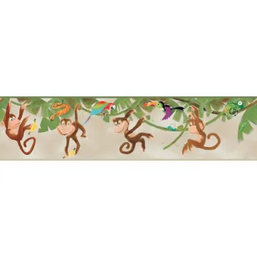 Boys Will Be Boys Monkey Border