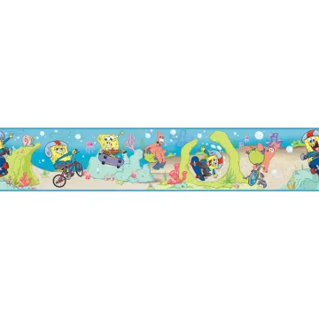 Boys Will Be Boys Sponge Bob Border