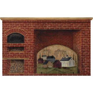 York Primative Style Welcome Friends Arch Scenic Wallpaper Mural HF8548M