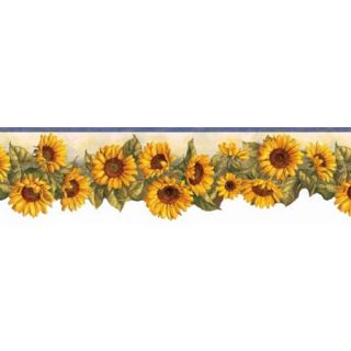 Sunflowers Bath Borders Home Wallcoverings