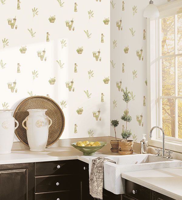 Fresh Herbs Wallpaper FK34432 Norwall